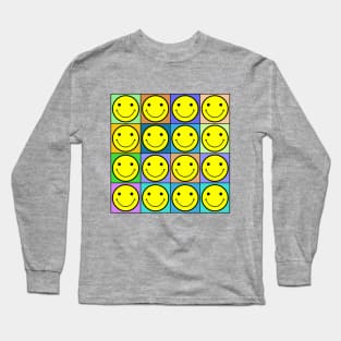 Smiley Colors Long Sleeve T-Shirt